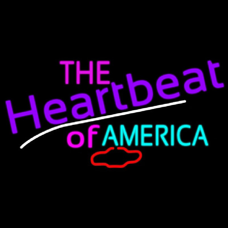 The Heartbeat of America Neonreclame