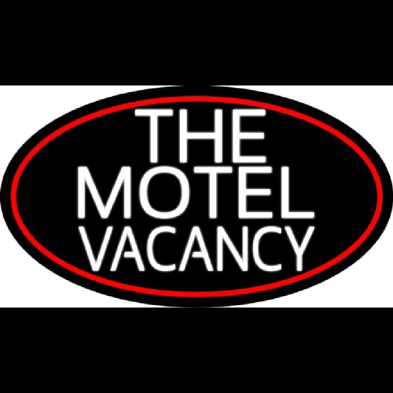 The Motel Vacancy With Red Border Neonreclame