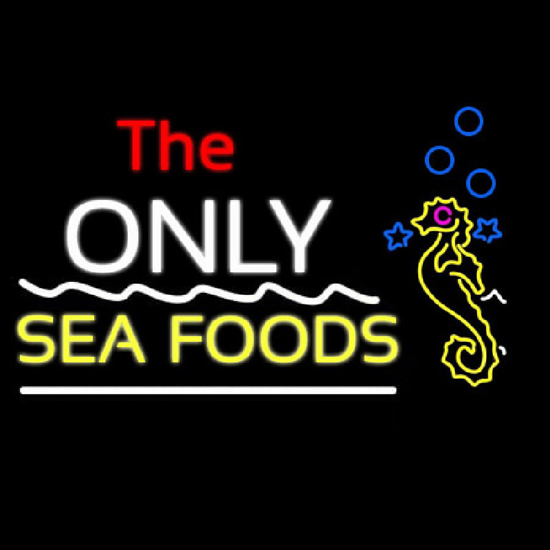 The Only Seafood  Neonreclame