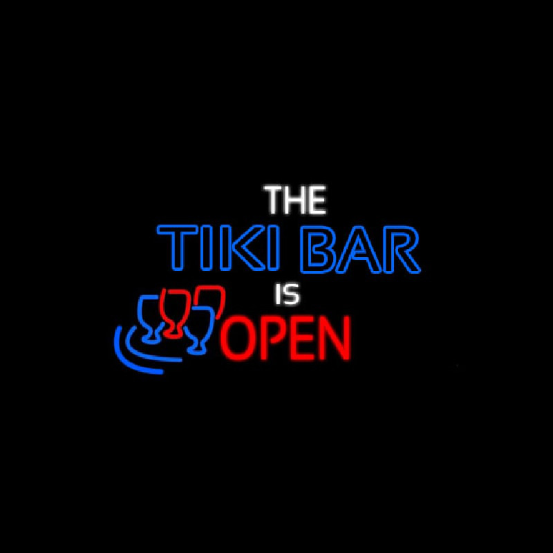 The Tiki Bar Is Open Neonreclame