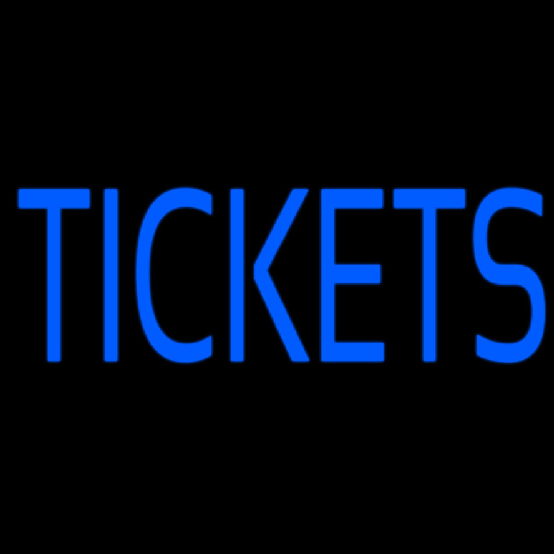 Tickets Block Neonreclame