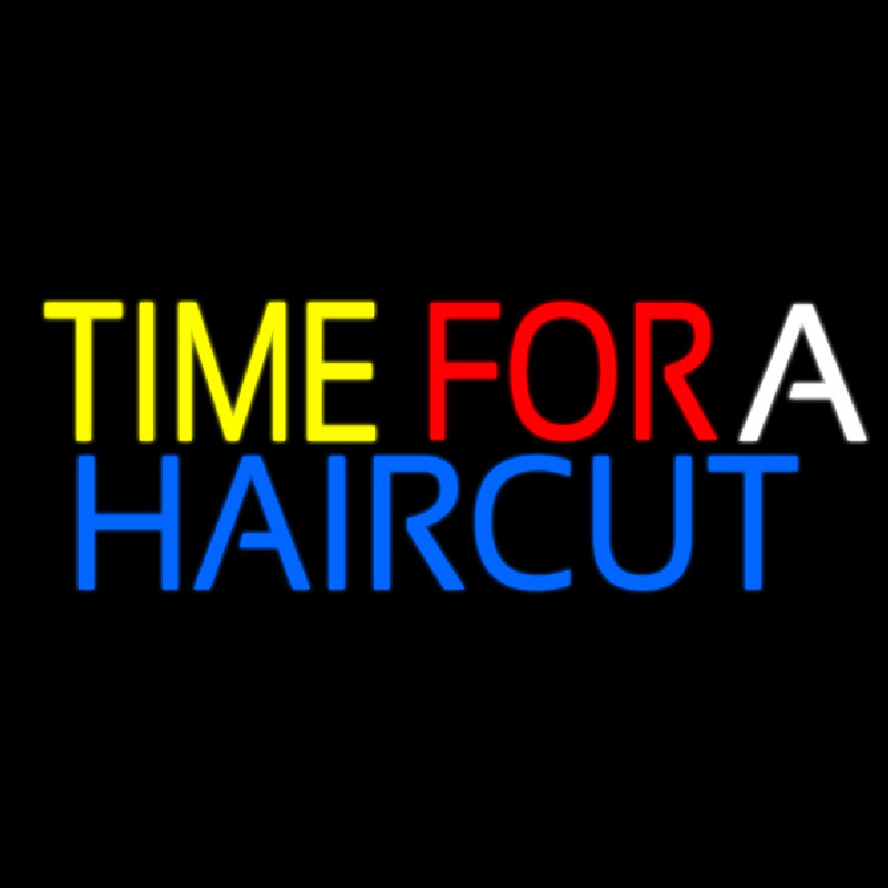 Time For A Haircut Neonreclame