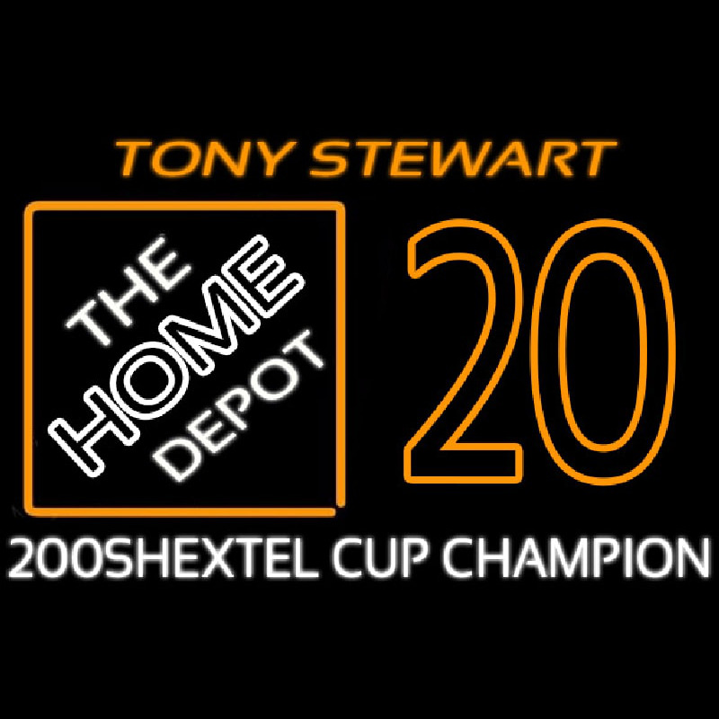 Tony Stewart 20 Nascar Neonreclame