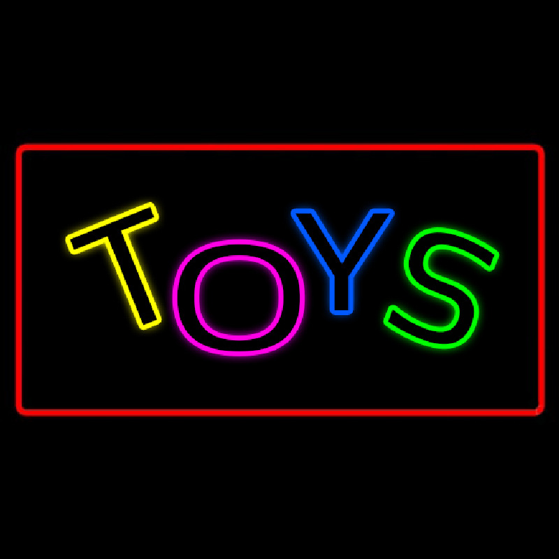 Toys Rectangle Red Neonreclame