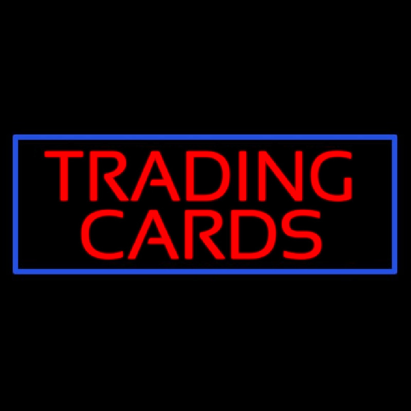 Trading Cards Neonreclame