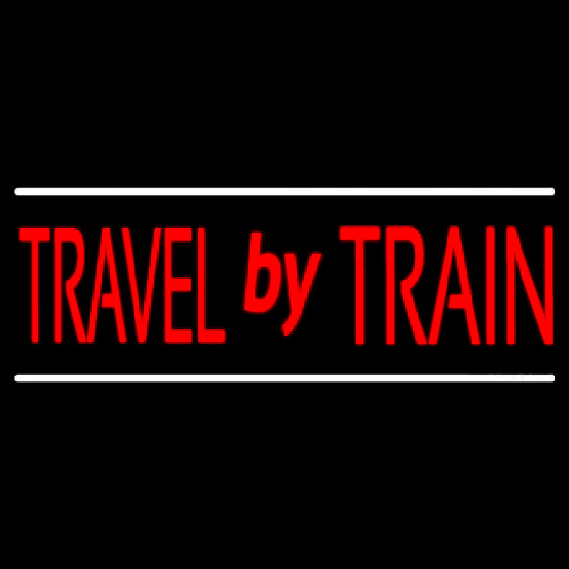 Travel By Train Neonreclame