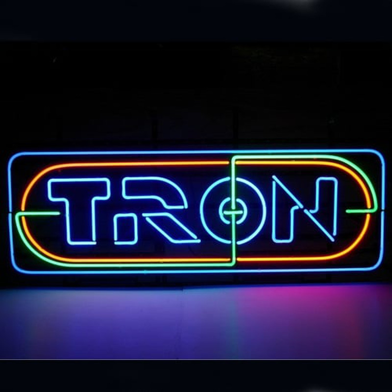 Tron Neonreclame Winkel Open