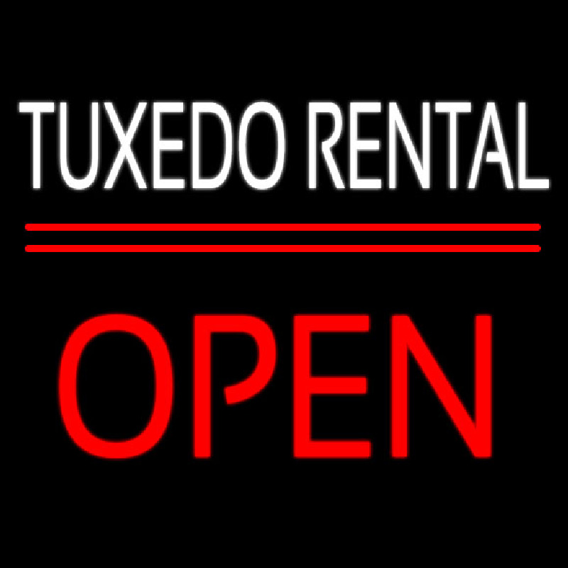 Tu edo Rental Open Neonreclame