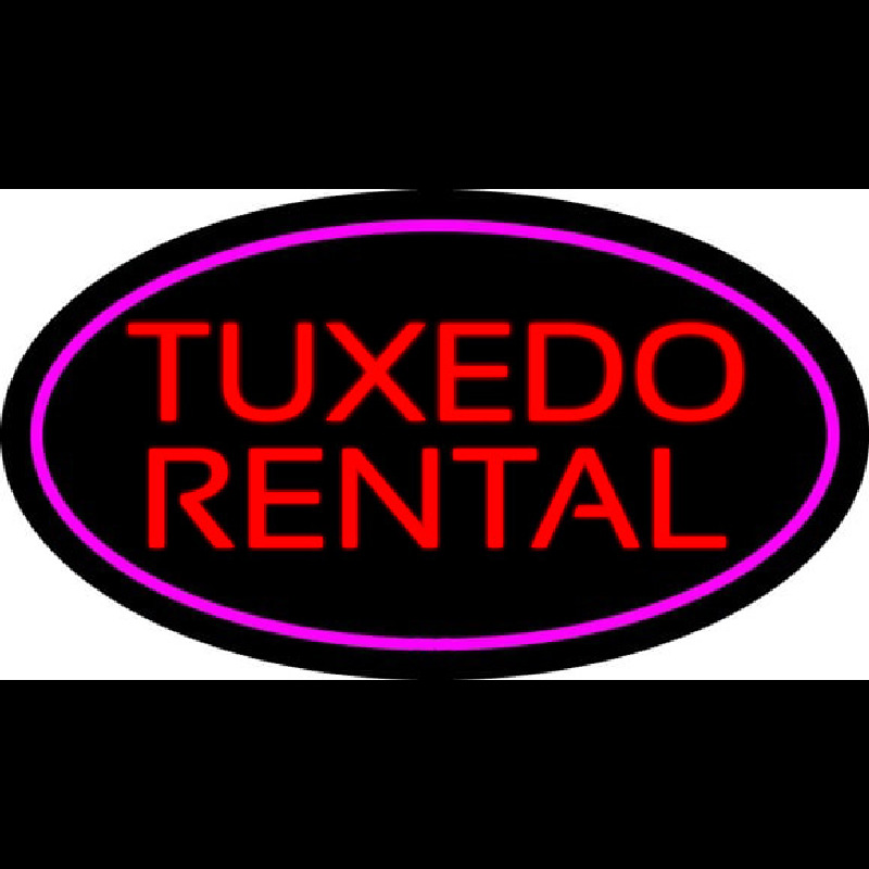 Tu edo Rental Oval Purple Neonreclame