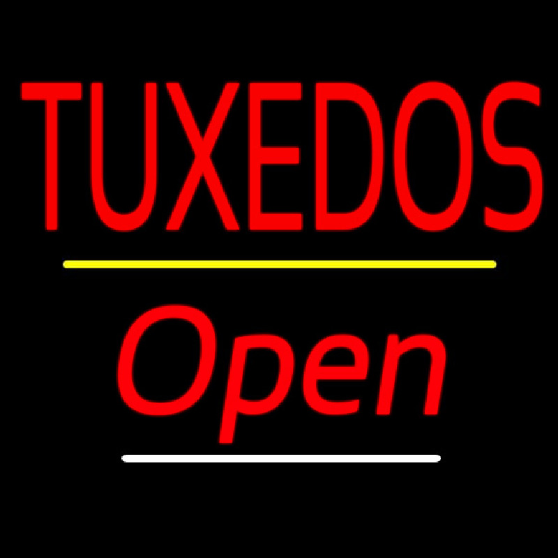 Tu edos Open Yellow Line Neonreclame