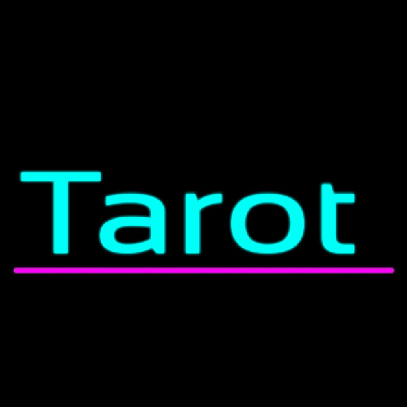 Turquoise Tarot Pink Line Neonreclame