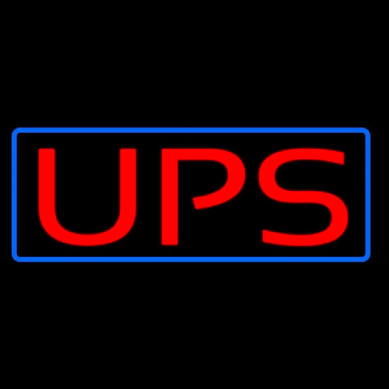 Ups Blue Border Neonreclame