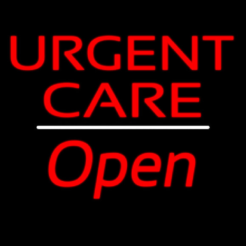 Urgent Care Open White Line Neonreclame