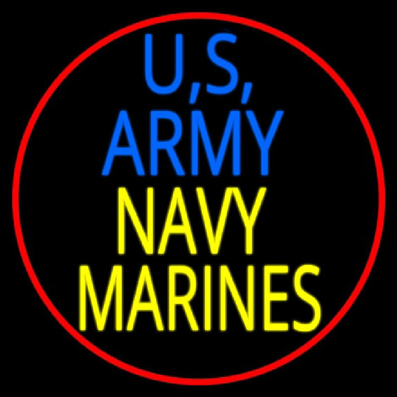 Us Army Navy Marines Neonreclame