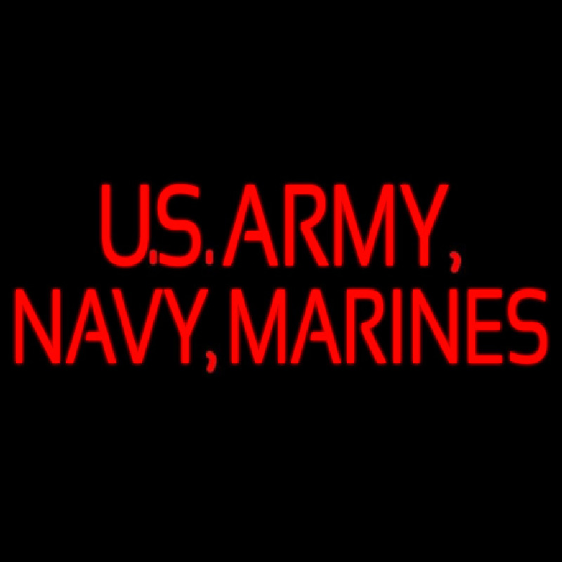 Us Army Navy Marines Neonreclame