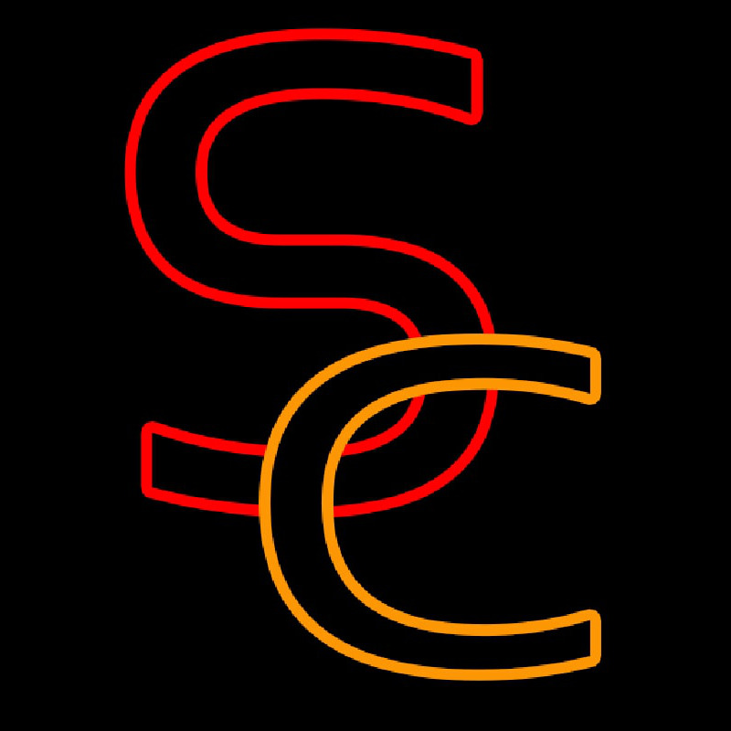 Usc S And C Interlocked Neonreclame