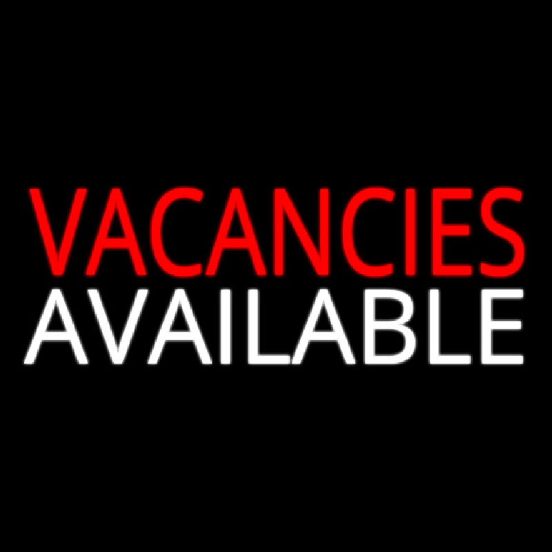 Vacancies Available Neonreclame