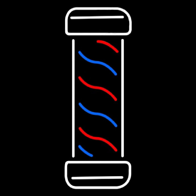 Vertical Barber Logo Neonreclame