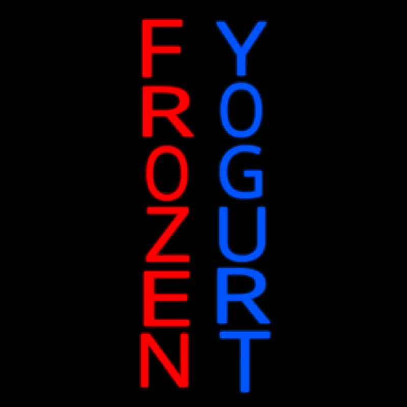Vertical Frozen Yogurt Neonreclame