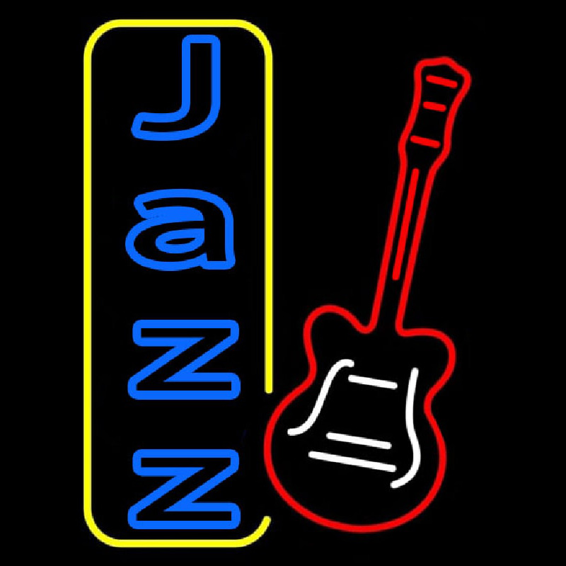 Vertical Jazz With Guitar 1 Neonreclame