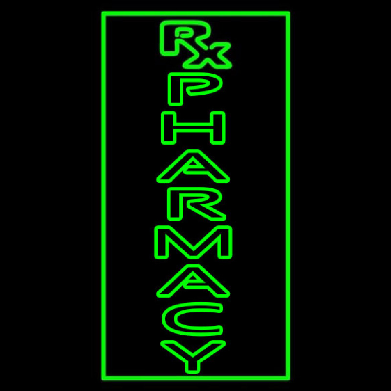 Vertical R  Pharmacy Neonreclame