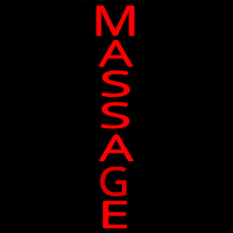 Vertical Red Massage Neonreclame