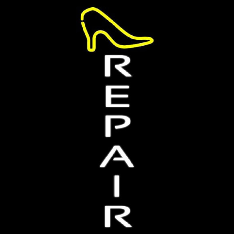 Vertical Shoe Repair Neonreclame