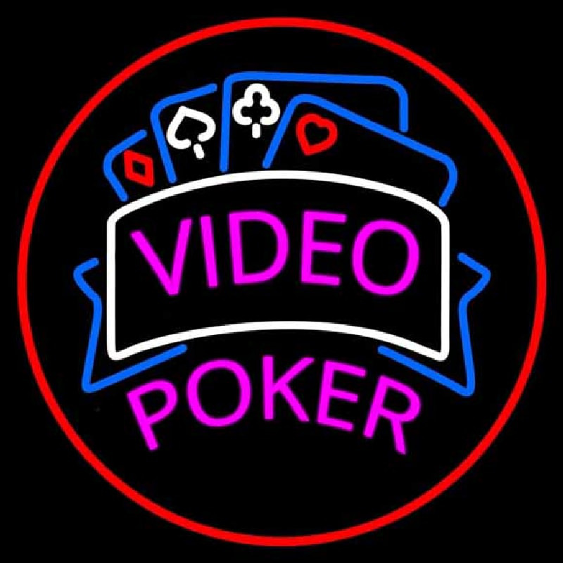 Video Poker 1 Neonreclame