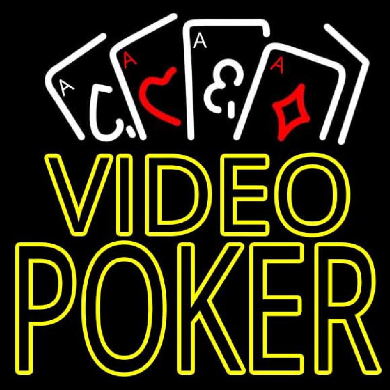 Video Poker With Cards Neonreclame
