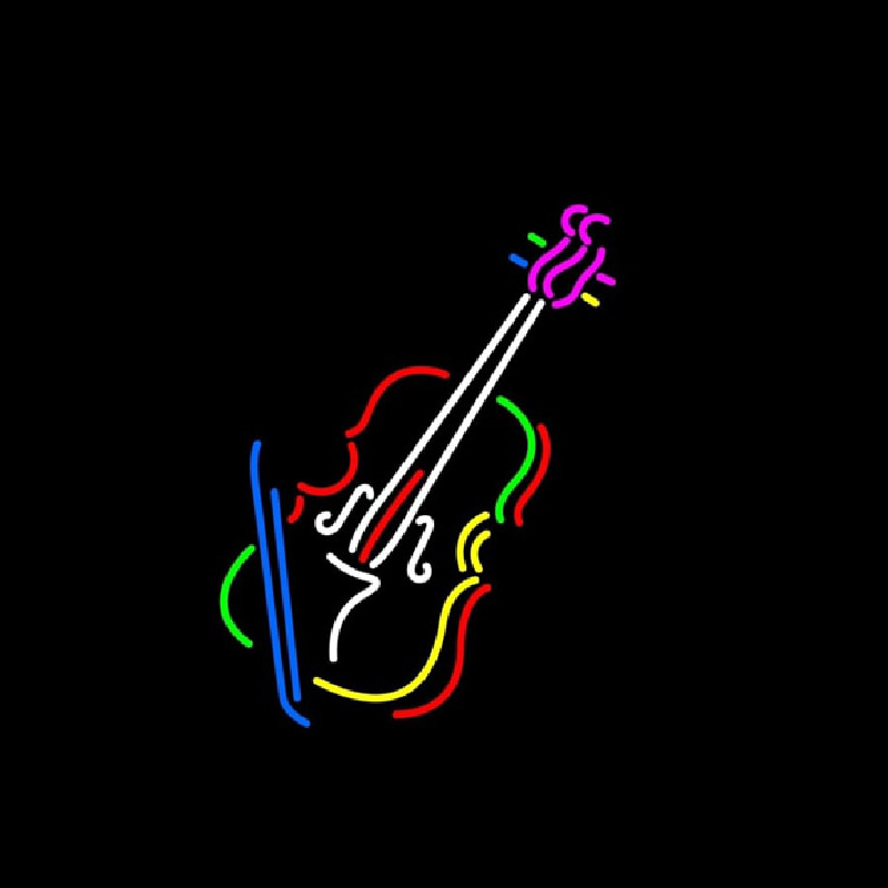 Violin With Logo Neonreclame