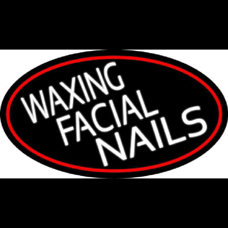 Wa ing Facial Nails Neonreclame