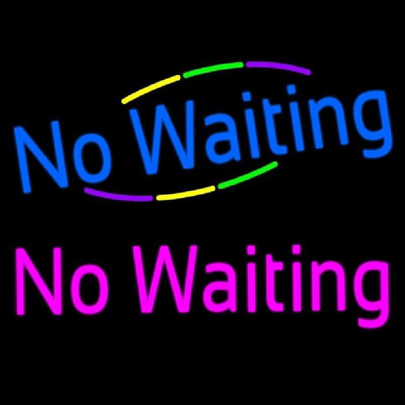 Waiting No Waiting Neonreclame