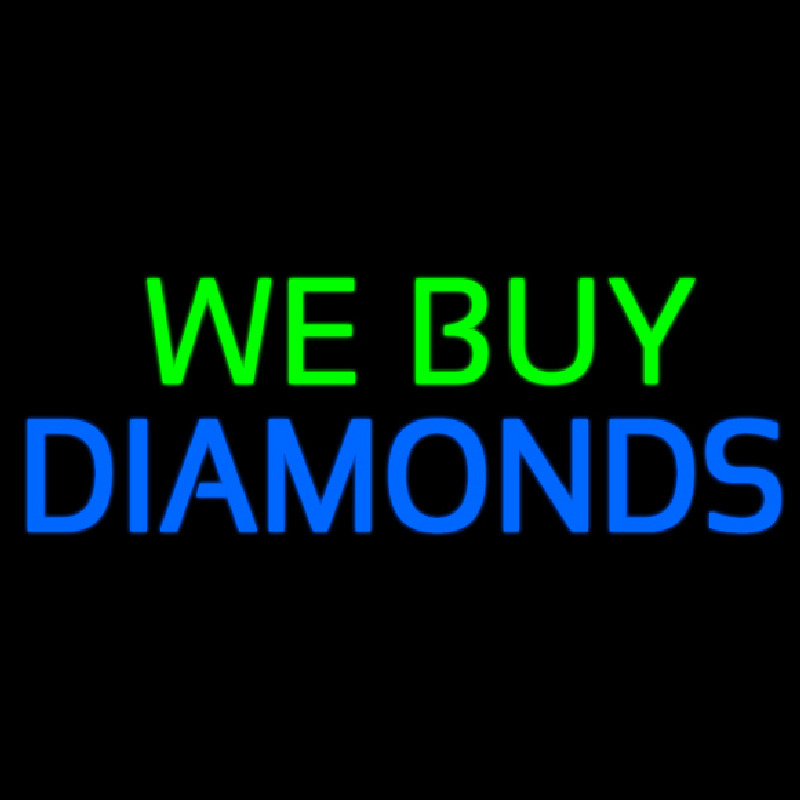 We Buy Diamonds Neonreclame