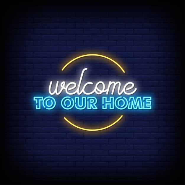 Welcome Our Home Neonreclame