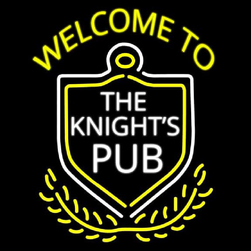 Welcome To The Knights Pub Neonreclame