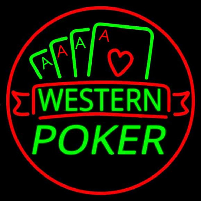 Western Poker 2 Neonreclame