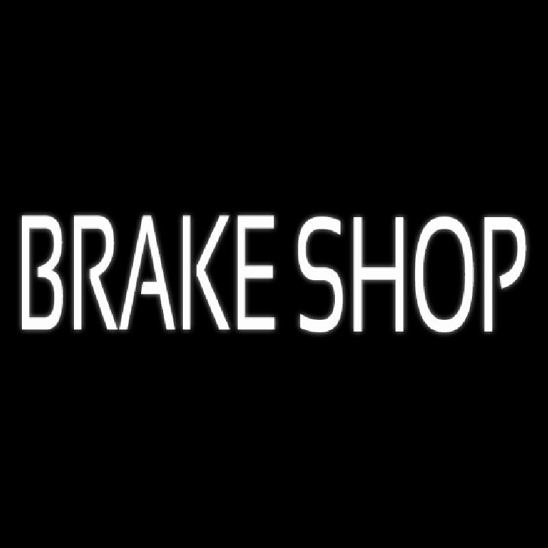 White Brake Shop Neonreclame