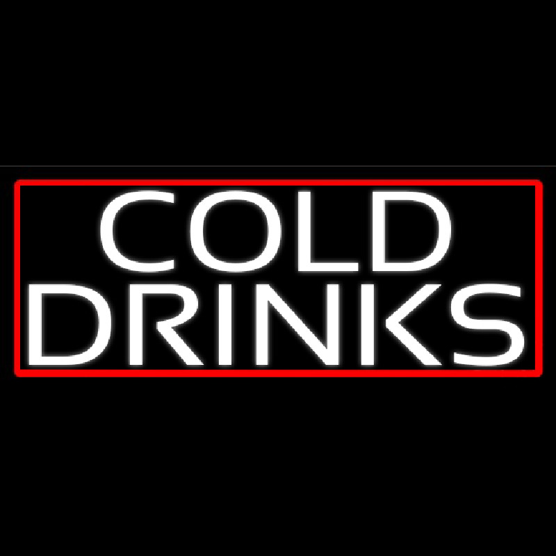 White Cold Drinks Neonreclame