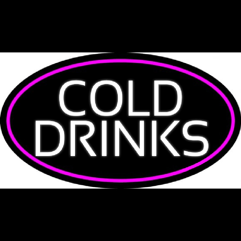 White Cold Drinks Neonreclame