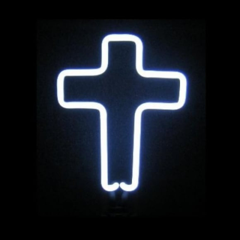 White Cross Desktop Neonreclame