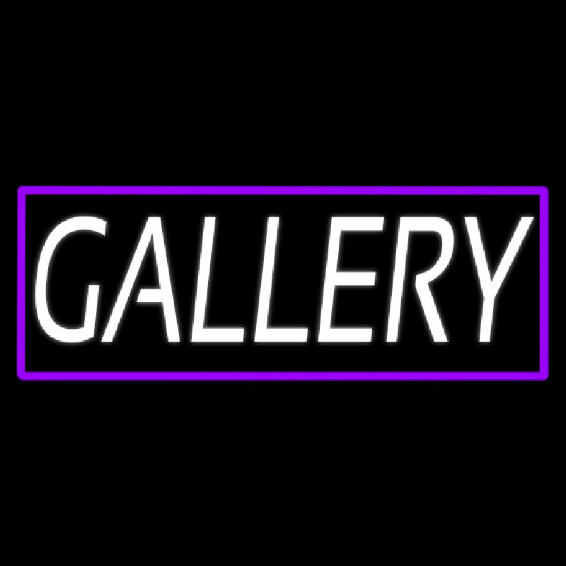 White Gallery With Border Neonreclame