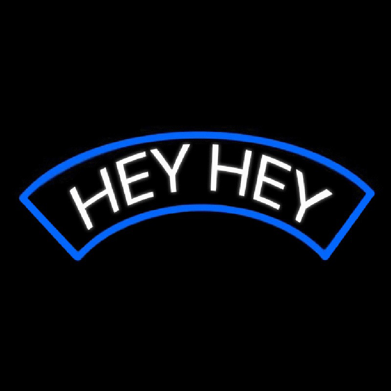 White Hey Neonreclame