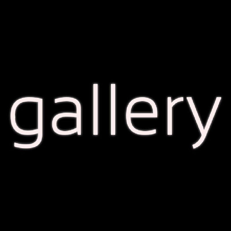 White Letters Gallery Neonreclame