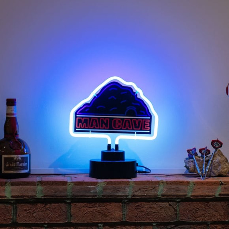 White Mancave Desktop Neonreclame