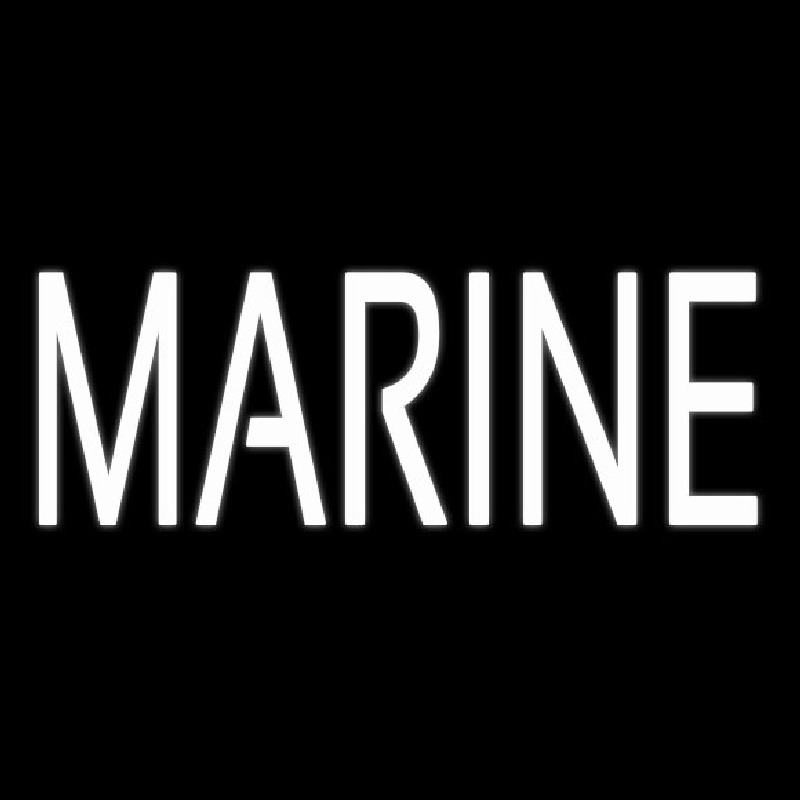 White Marine Neonreclame
