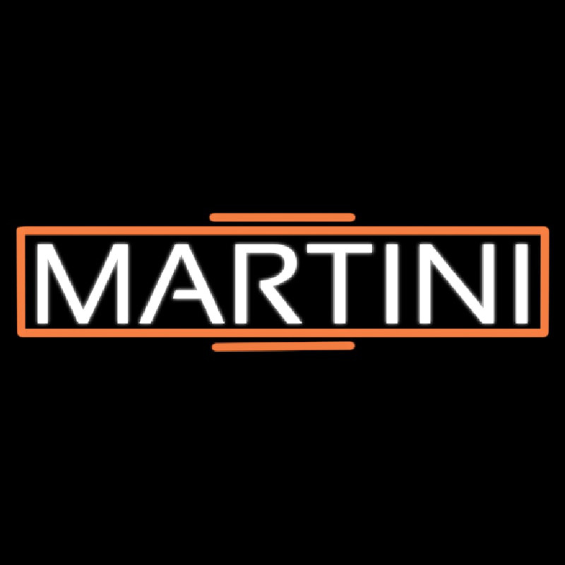 White Martini Real Neon Glass Tube Neonreclame