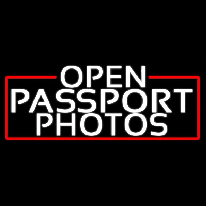 White Open Passport Photos With Red Border Neonreclame