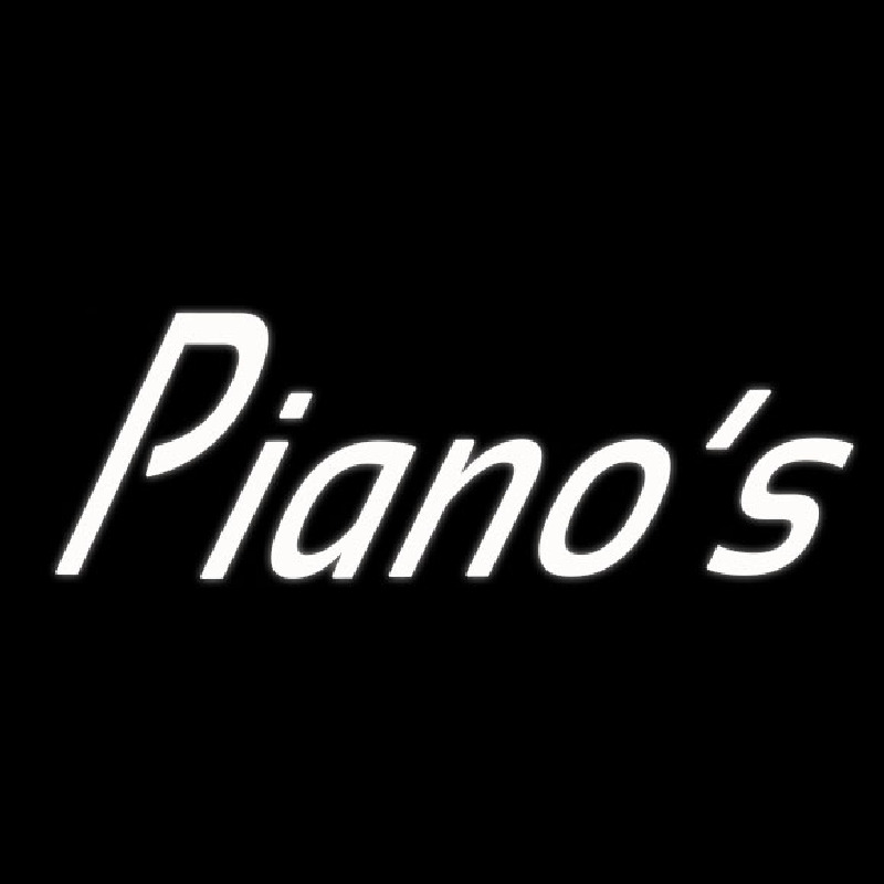 White Pianos Cursive 1 Neonreclame