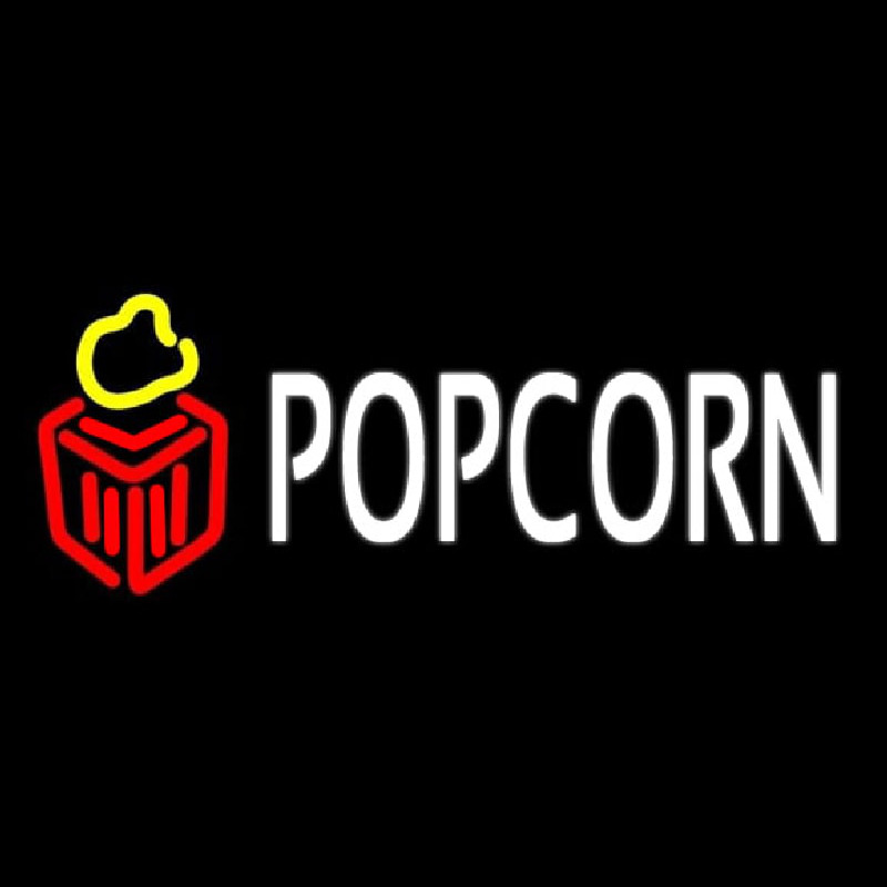 White Popcorn Neonreclame