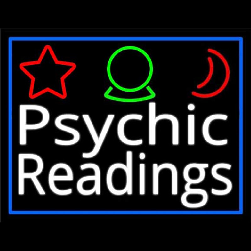 White Psychic Readings And Border Neonreclame